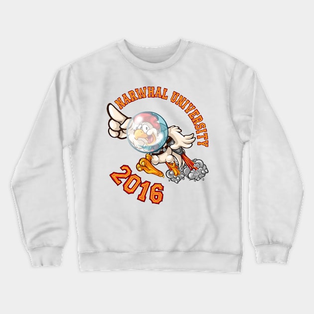 Narwhal University 2016 Crewneck Sweatshirt by Mobinng